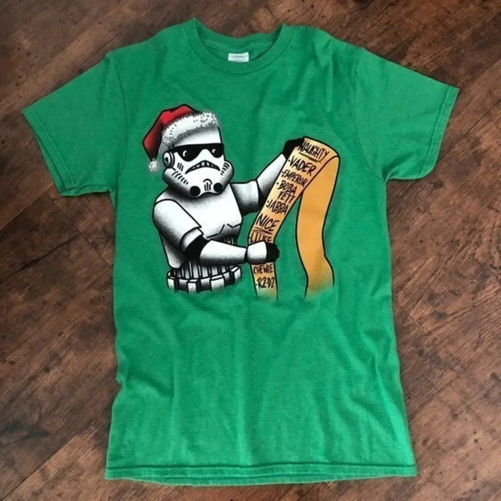 NWT Men’s Star Wars Stormtrooper Christmas List T-Shirt - Picture 5 of 5